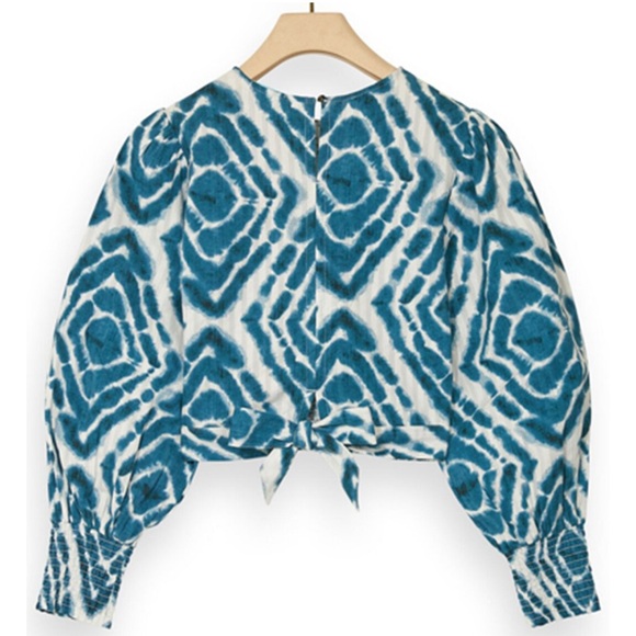 Scotch & Soda Bow Back Smocked Top - Picture 3 of 5